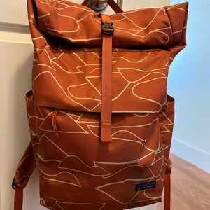 Patagonia Arbor Linked Pack 25l Orange Backpack with Geometric Print
